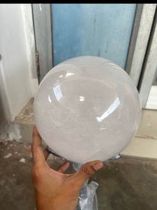 Esfera de Cuarzo Transparente Grande, Piedra Curativa de Cristal, Bola Redonda de Alta Calidad, Decoración para el Hogar, Ágata de Gujarat - Product Image 4