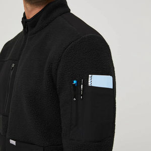 Chaqueta Médica de Invierno para Hombre, Uniforme Médico Negro, Chaqueta Quirúrgica con Logotipo y Colores Personalizados - Product Image 5