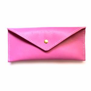 OEM Factory Made Rich Grain Leather Handmade Leather <b>Pen</b> Pouch for School and Office Use - Product Image 1