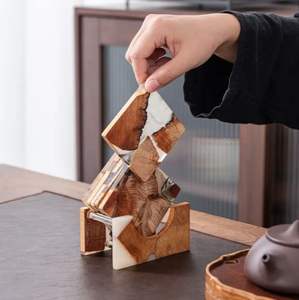 Smooth Finished Wooden <b>Coasters</b> Made for Daily Use Keeping Tables Safe from <b>Heat</b> Rings and Spills - Product Image 4