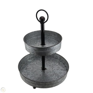 Supports à gâteaux multifonctionnels pour les fêtes de Noël et du Nouvel An, classiques, 3 étages, finition nickelée - Product Image 3