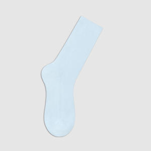 Chaussettes en coton tricoté respirantes pour femmes - Chaussettes habillées décontractées quotidiennes Couleur basique Côtelé coréen - W352 # 1~5 - Product Image 6