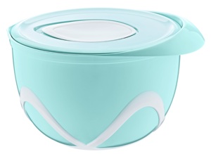 BPA-Free ชามผสมสุญญากาศขนาดใหญ่พร้อมฝาพลาสติกขัดเงาทนทานสำหรับเก็บอาหารในครัวการเตรียมแป้งสลัด - Product Image 5