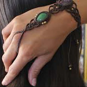 Prix de gros & HOC Bracelet de fiançailles style vintage 15 à 22 mm en pierre microlapée plaqué or, fil personnalisé, cadeau - Product Image 1