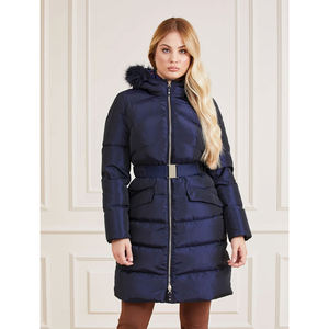 Chaqueta acolchada larga con capucha de alta calidad para mujer, chaqueta de burbujas de diseño personalizado, acolchada y transpirable - Product Image 6