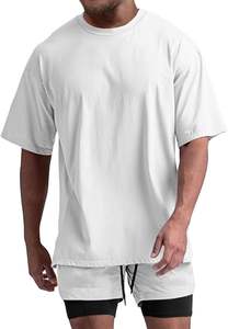 100% algodón Hombres estilo único camiseta 230GSM Heavy Loose Fit algodón jersey Camiseta slim fit moda camisetas - Product Image 5