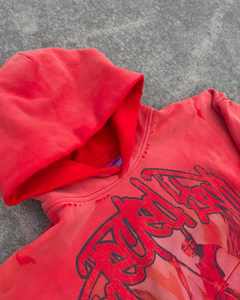 Custom Men's Vintage Boxy Hoodie 100% Cotton High GSM Distressed Acid Washing Digital DTG <b>Autumn</b> <b>Fabric</b> Pullover & Zipper Hoodie - Product Image 2