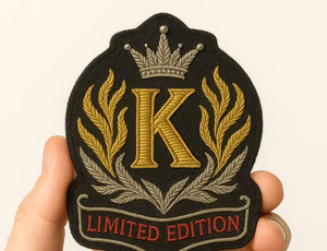 Custom Hand Embroidered Bullion Badge Custom Badge for Uniforms, Blazers, Fashion & Ceremonial Use | OEM Supplier - Product Image 3