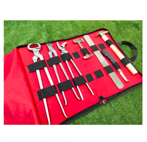 TROUSSE D'OUTILS OEM HORSE Kit d'instruments de maréchal-ferrant de haute qualité personnalisable 7 pièces dans un portefeuille en cuir directement du fabricant - Product Image 4