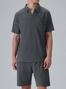 Conjunto de Camiseta y Pantalones Cortos de Alta Calidad para Hombre, Conjunto de Verano de Dos Piezas con Logotipo Personalizado, Conjunto Deportivo de Algodón Transpirable - Product Image 4