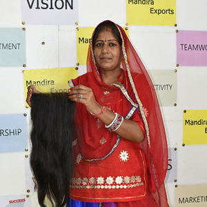 วิกต่อผมมนุษย์ผมหยิกหยักศกธรรมชาติผมมนุษย์แบบ100% - Product Image 5