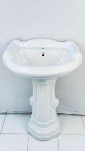 Céramique BIG STERLING SET lavabo avec piédestal pour salle de bain - Product Image 3