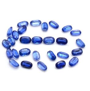 Cianita Mineral Azul Natural, Gema de Alta Calidad, Corte Ovalado Facetado, Certificada por Terceros, Encerada/Aceitada, Lote de Joyería Suelta - Product Image 4