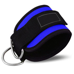 Gym <b>Ankle</b> Straps Double D-Ring Adjustable Neoprene Padded Cuffs <b>Ankle</b> <b>Weight</b> Leg Training Brace Professional Protection Unisex - Product Image 2