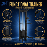 Appareil de musculation commercial multifonctionnel à câble avec pile de poids réglable et poulie simple pour entraînement de force en salle de sport