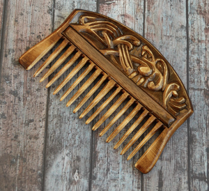 Peine de Bambú Ecológico Hecho a Mano con Dientes Finos, Color Negro, Marca Tayyab, para Uso en el Hogar y Salón de Belleza - Product Image 3