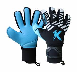 Customizable Premium Leather Goalkeeper <b>Gloves</b> Professional Grade 4mm Grip German <b>Latex</b> Rubber injected for Outdoor sports - Product Image 4