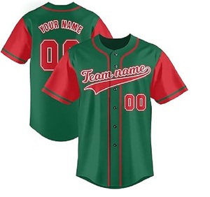 Jersey de béisbol transpirable de alta calidad Tipo de patrón sólido - Product Image 1