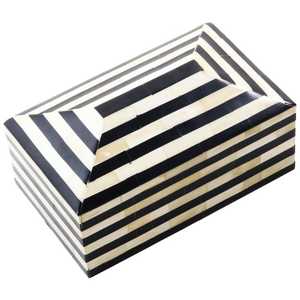 Caja de almacenamiento de joyería con incrustaciones de hueso en forma de rectángulo moderno hecho a mano, buena calidad, diseño de nueva llegada personalizado para joyería - Product Image 1