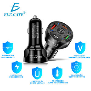 Caricatore Multiuso 4 in 1 per Auto QC3.0 PD 20W USB3.1A Type-C 12-24V Accendisigari - Product Image 3