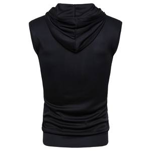 Personalizado al por mayor para hombre Sudadera con capucha Tank Tops Sin mangas Culturismo Gimnasio Slim Fit Sudaderas con capucha - Product Image 6