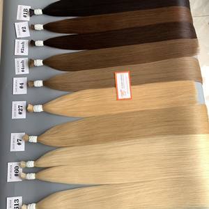 Extensions de cheveux humains vierges vietnamiens en vrac, 100% naturels, Remy, lisses, non traités, vente en gros d'usine, cheveux bruts naturels - Product Image 1