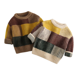 Suéter Infantil Cálido y Acogedor con Cuello Redondo, Ecológico, Fabricante OEM, Suéter de Punto de Algodón Suave para Invierno, Moda, Venta al por Mayor - Product Image 4