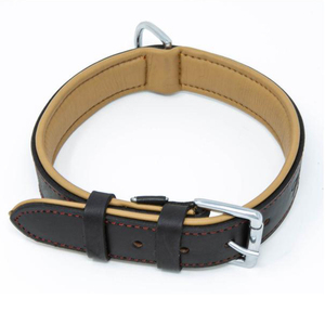 Collar de Cuero Genuino Ajustable para Perro, Arnés de Entrenamiento Duradero para Mascotas Pequeñas, Medianas y Grandes, Patrón Sólido para Gatos - Product Image 2