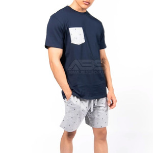 Nuevo diseño de camisa y conjunto corto para hombre, ropa de verano informal sólida, 100% algodón, secado rápido, alta calidad, venta al por mayor - Product Image 6
