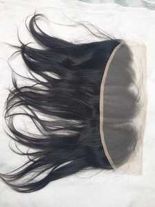 Cheveux indiens Remy de qualité incroyable fermetures et frontaux vendeurs de dentelle transparente de l'Inde naturelle ondulée bouclée droite - Product Image 5