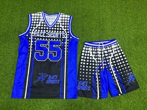 Ensemble uniforme de maillot de basket-ball d'équipe de conception de sublimation réversible personnalisée pour adultes vente en gros de conception vierge avec uniforme de logo - Product Image 5
