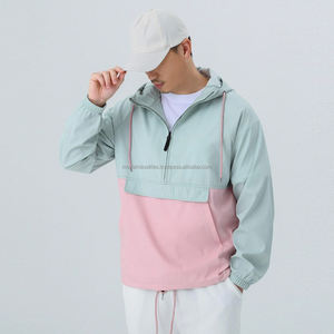 2023 nueva chaqueta cortavientos de tendencia para hombre y mujer, abrigo de invierno con capucha, logotipo bordado personalizado, cremallera de talla grande, estampado de gran tamaño - Product Image 2