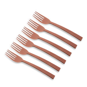 ชุดช้อนส้อมสแตนเลสคุณภาพพรีเมียม ดีไซน์หรูหรา สีโรสโกลด์ ทนทาน เงางาม เหมาะสำหรับงานแต่งงาน งานเลี้ยงต้อนรับ - Product Image 2