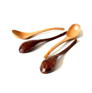 Hot Sale Wooden Household <b>Soup</b> Wine Spoon With Long Handle Durable Quality with Dog Foot Design Handle Hot Selling - Product Image 4