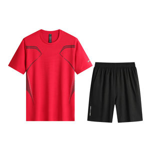Nuevo conjunto de dos piezas, venta al por mayor, chándal de verano informal para hombre, chándales impermeables para entrenamiento, ropa deportiva, chándal para hombre - Product Image 4