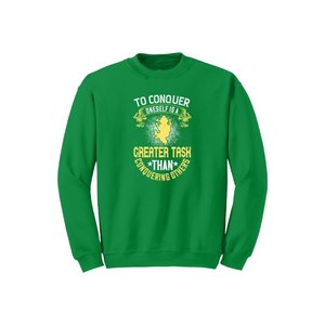 Sweat-shirt en mélange de coton avec des thèmes de bouddha imprimés Style décontracté 12 options de couleur 260-280 Placement de conception personnalisable GSM lourd - Product Image 2