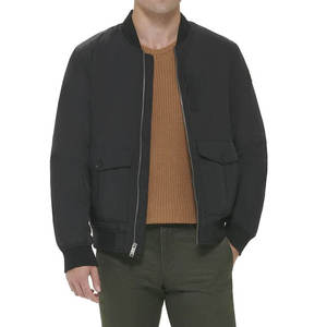New Design <b>Men's</b> Bomber <b>Jacket</b> with Full Zipper Long Sleeves and Stand Collar High Street Style <b>Jacket</b> for <b>Man</b> - Product Image 1