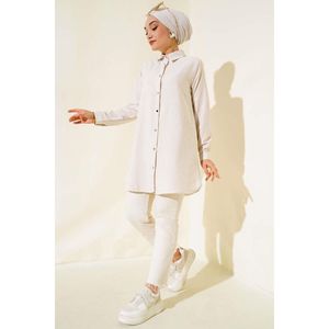 เสื้อลาเต้ลายทางกระดุมโลหะ - Product Image 2