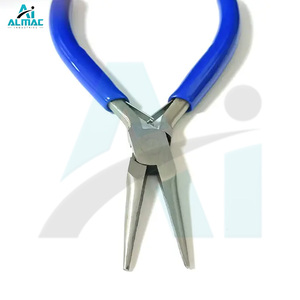 ALMAC OEM Alicates de punta afilada de acero inoxidable personalizables herramientas multifuncionales para hacer joyas Alicates de punta de aguja dentada - Product Image 1