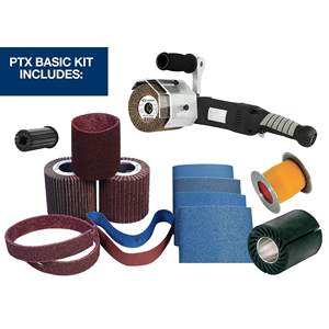 Kit de base intelligent PTX ECO, polisseuse multifonction à vitesse variable électrique pour la finition des métaux, outil de meulage inclus - Product Image 1