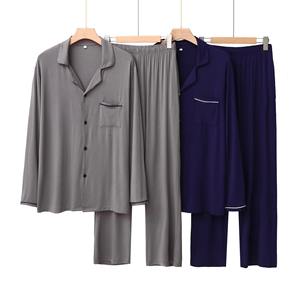 Gran oferta de verano, logotipo personalizado, manga larga, cuello vuelto, venta al por mayor, estilo de moda, conjunto de pijama informal para mujer, ropa de dormir para mujer - Product Image 2