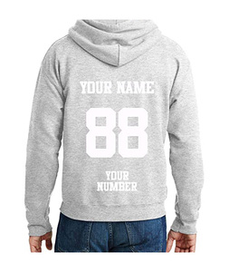 เสื้อฮู้ดผู้ชายแบบสั่งทำพิเศษสำหรับฤดูใบไม้ร่วง ผ้าฝ้ายฟลีซ 100% ปักลายพิมพ์ตามสั่ง สีแดงเลือดหมู - Product Image 4