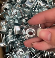 Pengikat Berkualitas Tinggi Q312B M4 M5 M6 Penjepit Cepat Pengunci Aman Berlapis Seng Biru untuk Otomotif Sepeda Motor U Clip Nut
