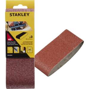 Bandes abrasives multi-paquet Stanley 65x410 mm pour ponceuses à bande - Product Image 1