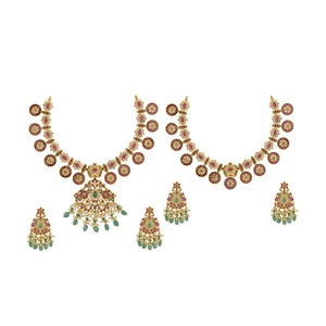 Zircon Antique Wedding <b>Necklace</b> 190394 - Product Image 1