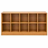 Armoire de rangement compartimentée en bois pour chambre d'enfant, étagère organisatrice de jouets