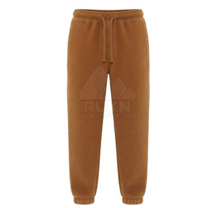Modern Heavyweight 100% Cotton <b>Fleece</b> <b>Joggers</b> for Men Casual Streetwear Pants Comfortable Fit Mid Eco-Friendly Quick Dry Custom - Product Image 5