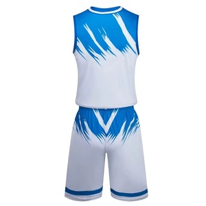 Ensemble de maillot de basket-ball sans manches de haute qualité, séchage rapide, design unique personnalisé, respirant, 100% polyester, taille plus - Product Image 3