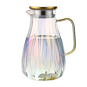 Serving Jug with Handle Decorative Flower Jug Vase Rustic Farmhouse Pitcher <b>Large</b> Capacity Jug Water Jug with Lid Handmade - Product Image 6