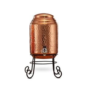 Greatest Quality <b>Water</b> Cooler In Copper Hammered <b>Water</b> <b>Dispenser</b> With Iron Stand For Home Kitchenware Use - Product Image 3
